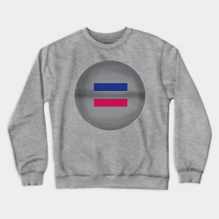 Androgynous flag pride colours circular sphere Crewneck Sweatshirt